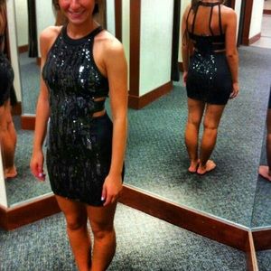 Formal little black dress